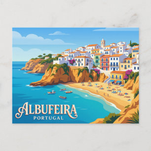 Altstadt von Albufeira und Praia dos Pescadores Postkarte