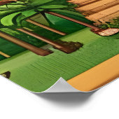 Altstadt von Aztec | AI Art Poster (Ecke)