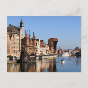 Altstadt von Danzig in Polen Postkarte