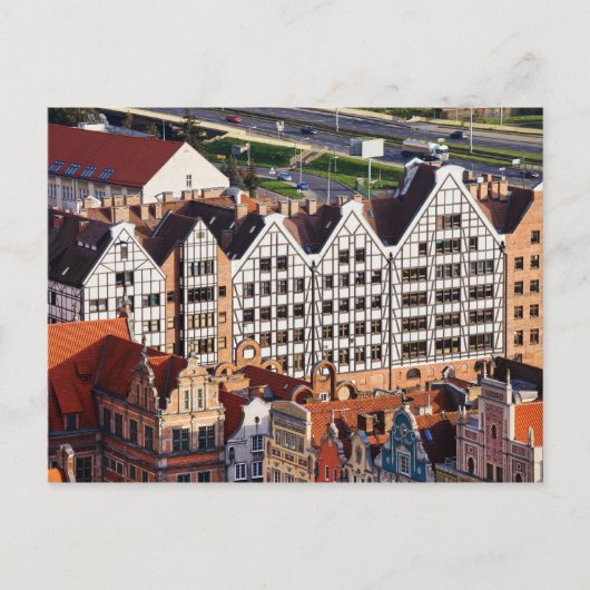 Altstadt von Danzig in Polen Postkarte (Vorderseite)