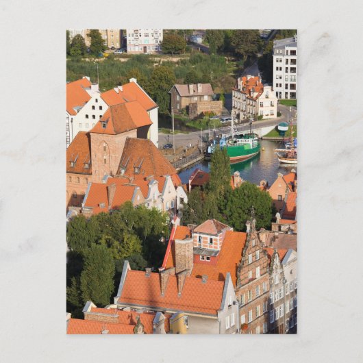 Altstadt von Danzig in Polen Postkarte (Vorderseite)