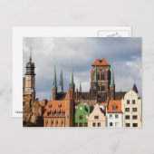Altstadt von Danzig Postkarte (Vorne/Hinten)
