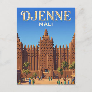 Altstadt von Djenné Mali Postkarte
