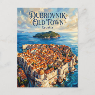 Altstadt von Dubrovnik Kroatien Postkarte