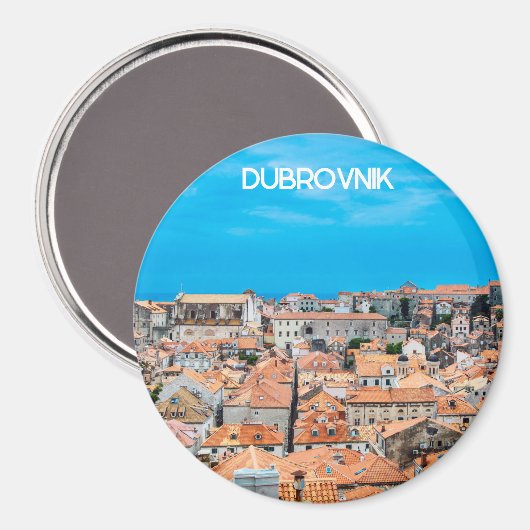 Altstadt von Dubrovnik Magnet (Vorderseite/Rückseite)