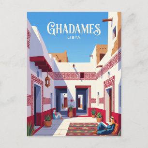Altstadt von Ghadames Libyen Postkarte