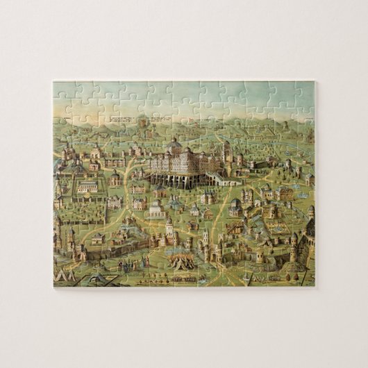 Altstadt von Jerusalem mit Solomons Tempel Puzzle (Horizontal)