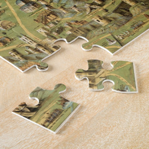 Altstadt von Jerusalem mit Solomons Tempel Puzzle