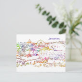 Altstadt von Jerusalem Postkarte (Stehend Vorderseite)