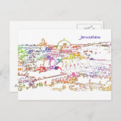 Altstadt von Jerusalem Postkarte (Vorne/Hinten)