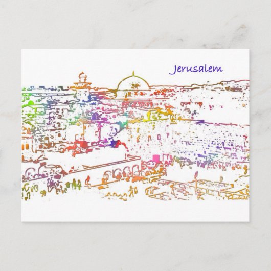 Altstadt von Jerusalem Postkarte (Vorderseite)