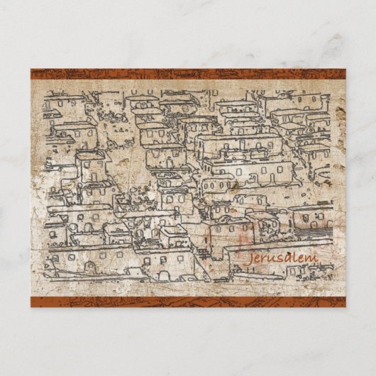 Altstadt von Jerusalem Postkarte (Vorderseite)
