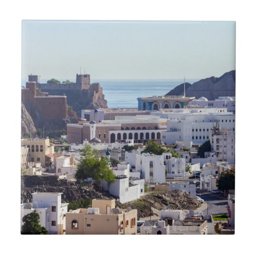 Altstadt von Muscat - Oman Fliese (Vorderseite)