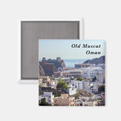 Altstadt von Muscat - Oman Magnet (Vorderseite/Rückseite)