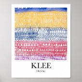 Altstadt von Paul Klee Poster (Vorne)
