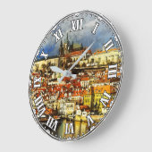 Altstadt von Prag (Praha) von Bridge Tower Große Wanduhr (Winkel)