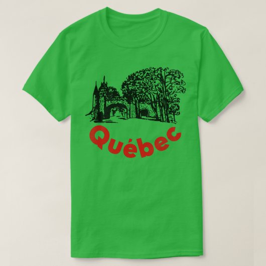 Altstadt von Quebec T-Shirt (Design vorne)