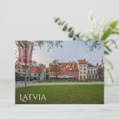 Altstadt von Riga im Herbst (Stehend Vorderseite)