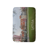 Altstadt von Riga im Herbst Badematte (Vorderseite Vertikal)
