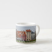 Altstadt von Riga im Herbst Espressotasse (Vorderseite Rechts)
