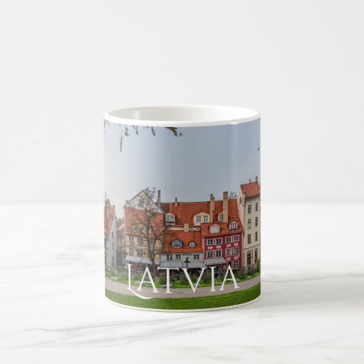 Altstadt von Riga im Herbst Kaffeetasse (Mittel)