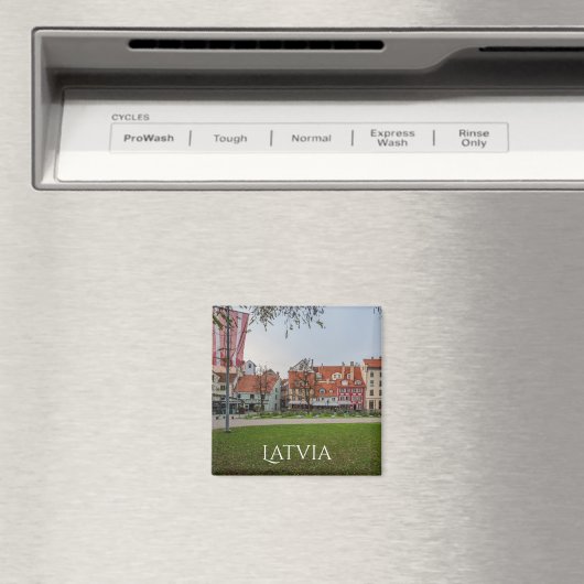 Altstadt von Riga im Herbst Magnet (In Situ (Geschirrspüler))