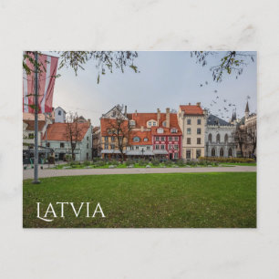 Altstadt von Riga im Herbst Postkarte