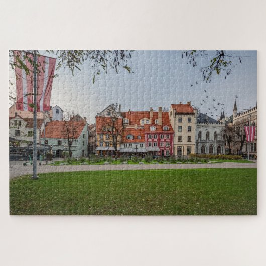Altstadt von Riga im Herbst Puzzle (Horizontal)