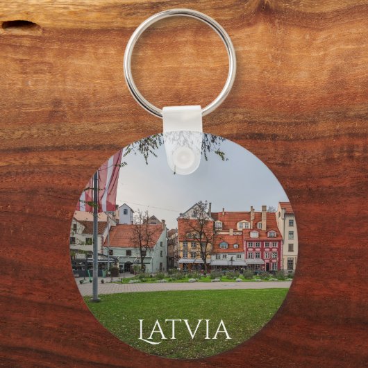 Altstadt von Riga im Herbst Schlüsselanhänger (Vorderseite)