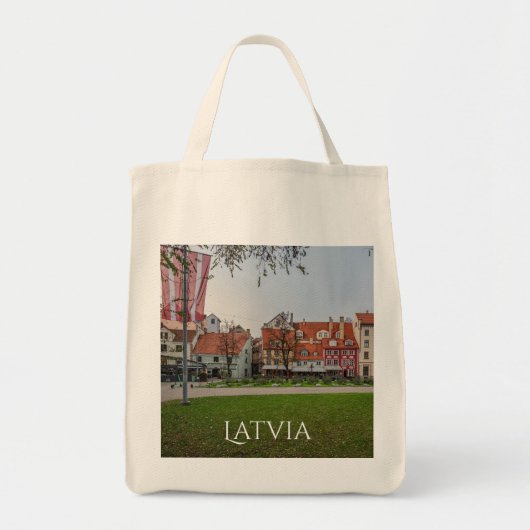 Altstadt von Riga im Herbst Tragetasche (Vorne)
