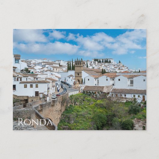Altstadt von Ronda Andalusien, Spanien Postkarte (Vorderseite)