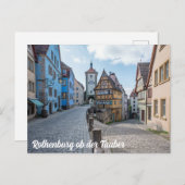 Altstadt von Rothenburg ob der Tauber, Deutschland Postkarte (Vorne/Hinten)