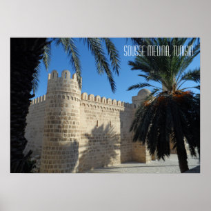 Altstadt von Sousse Medina-Straßenszene Tunesien Poster