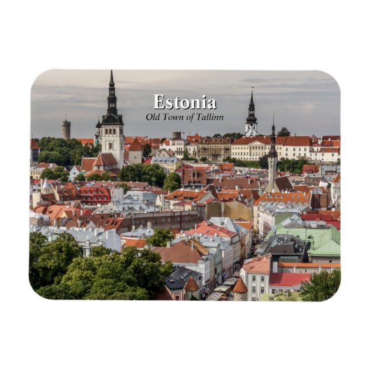 Altstadt von Tallinn Estland Magnet (Horizontal)