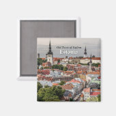 Altstadt von Tallinn Estland Magnet (Vorderseite/Rückseite)