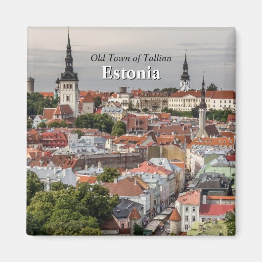 Altstadt von Tallinn Estland Magnet (Vorne)