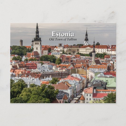 Altstadt von Tallinn Estland Postkarte (Vorderseite)