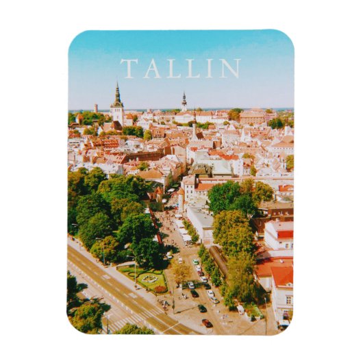 Altstadt von Tallinn Estland, Städtische Kunst Magnet (Vertikal)