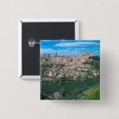 Altstadt von Toledo, Spanien. Button (Vorne & Hinten)