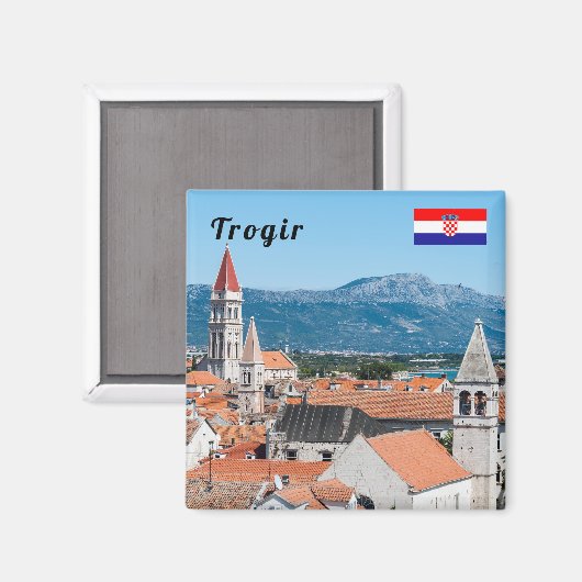 Altstadt von Trogir - Dalmatien, Kroatien Magnet (Vorderseite/Rückseite)
