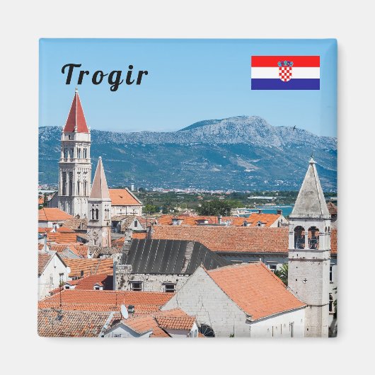 Altstadt von Trogir - Dalmatien, Kroatien Magnet (Vorne)