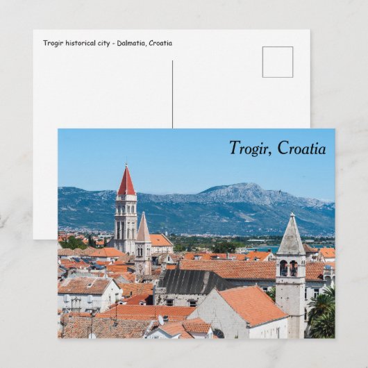 Altstadt von Trogir - Dalmatien, Kroatien Postkarte (Vorne/Hinten)