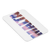 Altstadt von Valletta und Hafen Malta Text Magnet (Rechte Seite)