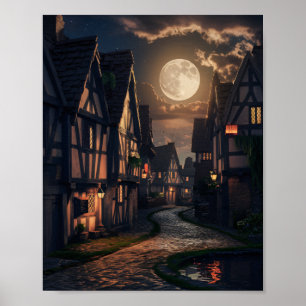 Altstädter Nacht Vollmond Poster