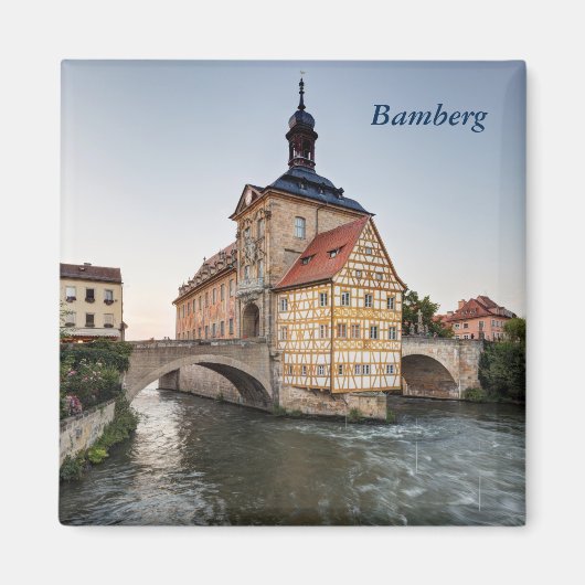 Altstädter Rathaus und Obere Brücke in Bamberg Magnet (Vorne)