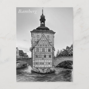 Altstädter Rathaus und Obere Brücke in Bamberg Postkarte
