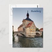 Altstädter Rathaus und Obere Brücke in Bamberg Postkarte (Vorne/Hinten)