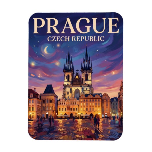 Altstädter Ring Prag Tschechien Magnet (Vertikal)