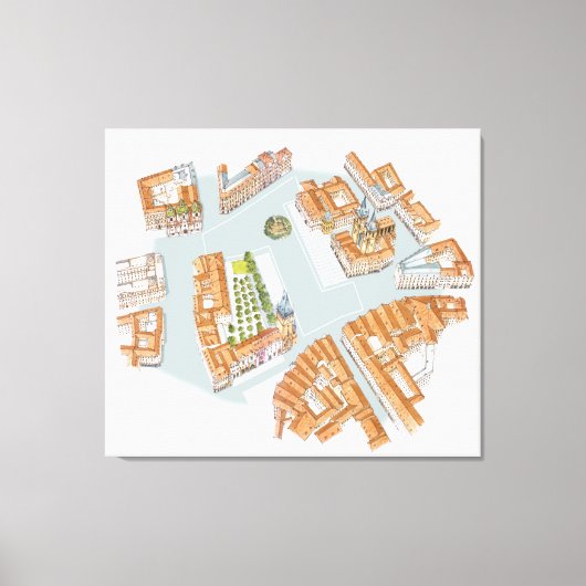 Altstädter Ring. Prag Tschechisch Leinwanddruck (Vorderseite)