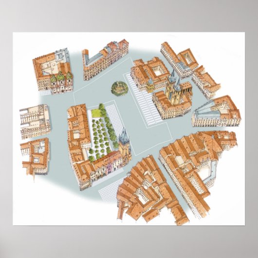 Altstädter Ring. Prag Tschechisch Poster (Vorne)